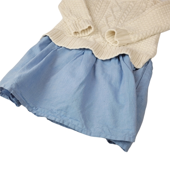 BABY GAP Cable Knit Sweater Dress Size 3Y - Picture 4 of 7